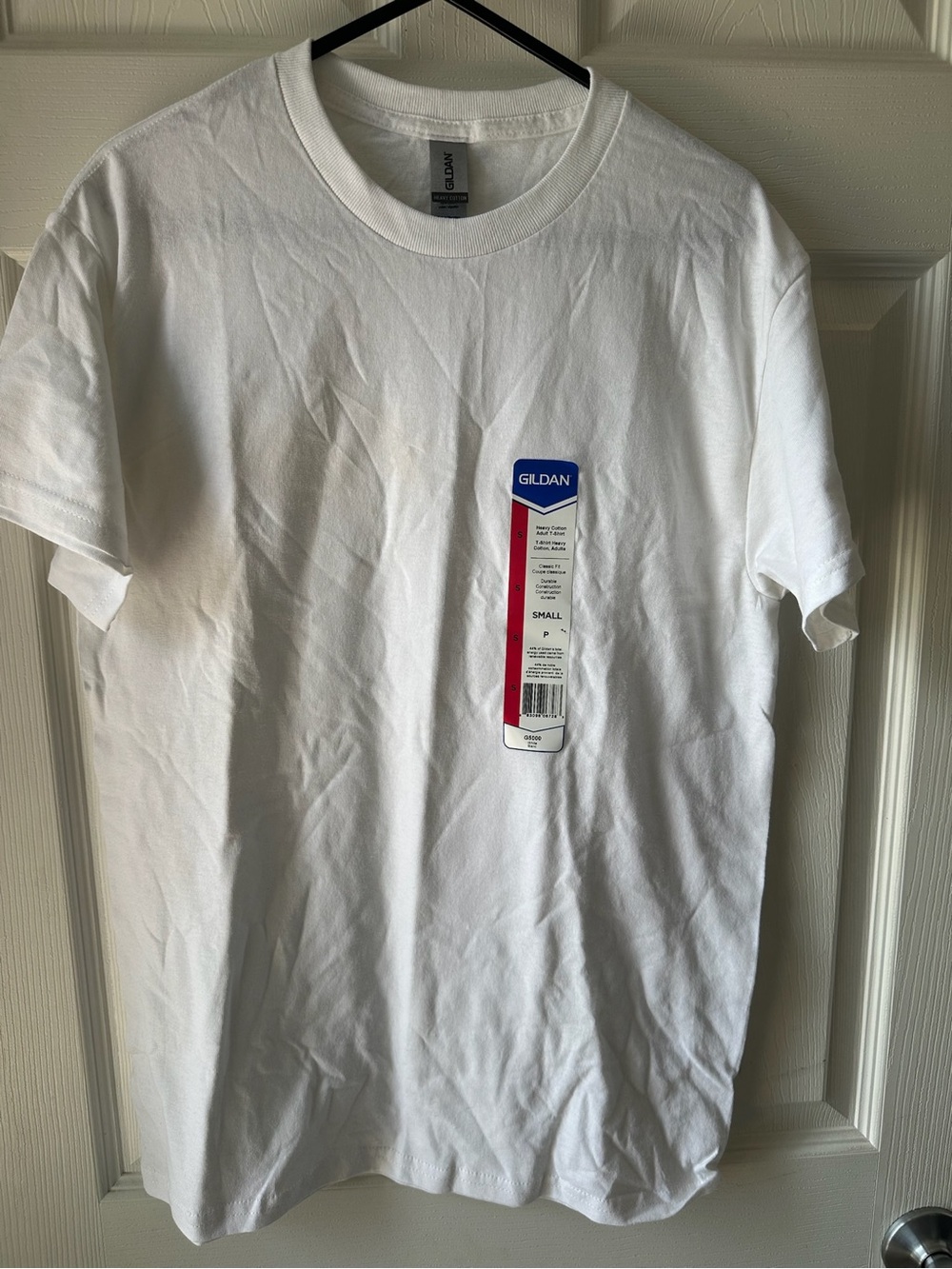 Gildan White Short Sleeve Crew Neck Tee